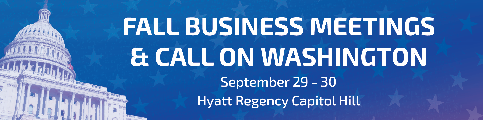 Fall Business Meetings & Call on Washington