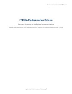 FMCSA_Modernization_Summary